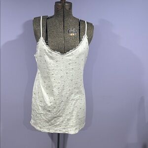 White Lace Trim Women's nightie